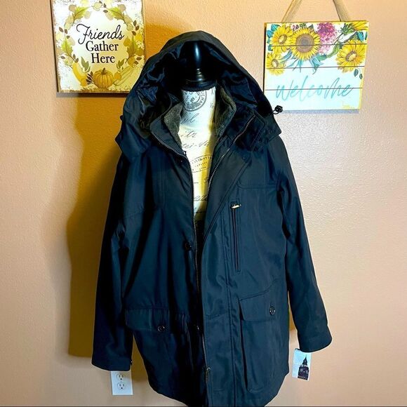 🎉🎉HP 5/14🎉🎉London Fog Mens jacket with removable inside - Picture 1 of 15